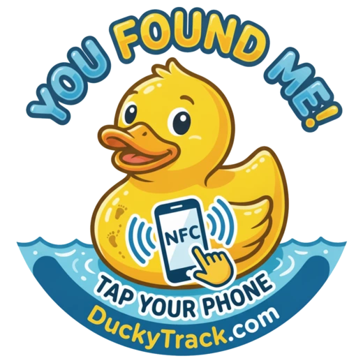 Holographic &lsquo;You Found Me!&rsquo; DuckyTrack sticker