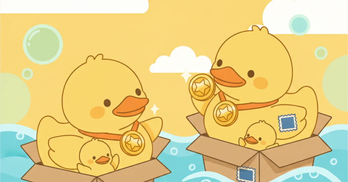 Duckling Packs ship and hatchlings get a badge