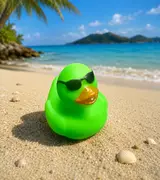 Cool Green Duck